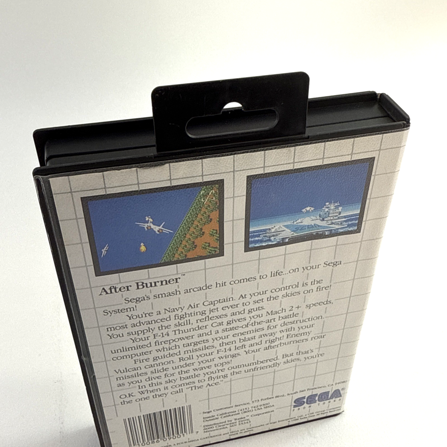 After Burner (Sega Master System, 1988) Game Case Manual Poster - Tested