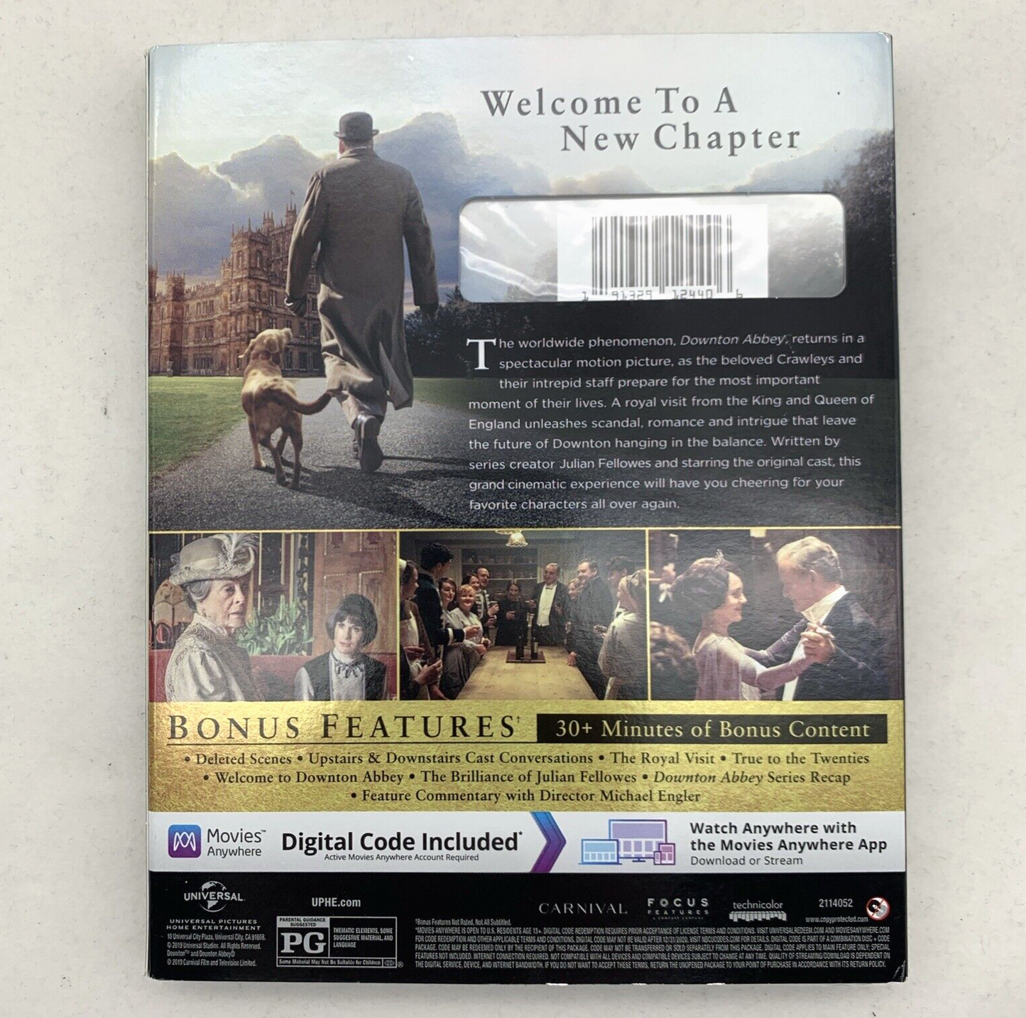 Downton Abbey: The Motion Picture (Blu-ray/DVD, 2019) New with Slipcover