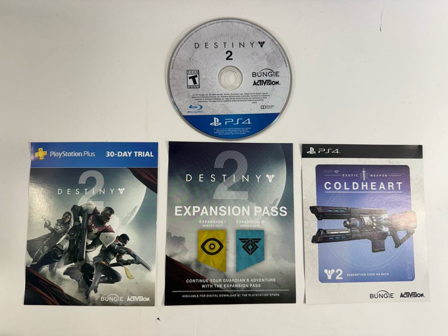 Destiny 2 (Sony PlayStation 4, 2017) Game With Inserts - Tested