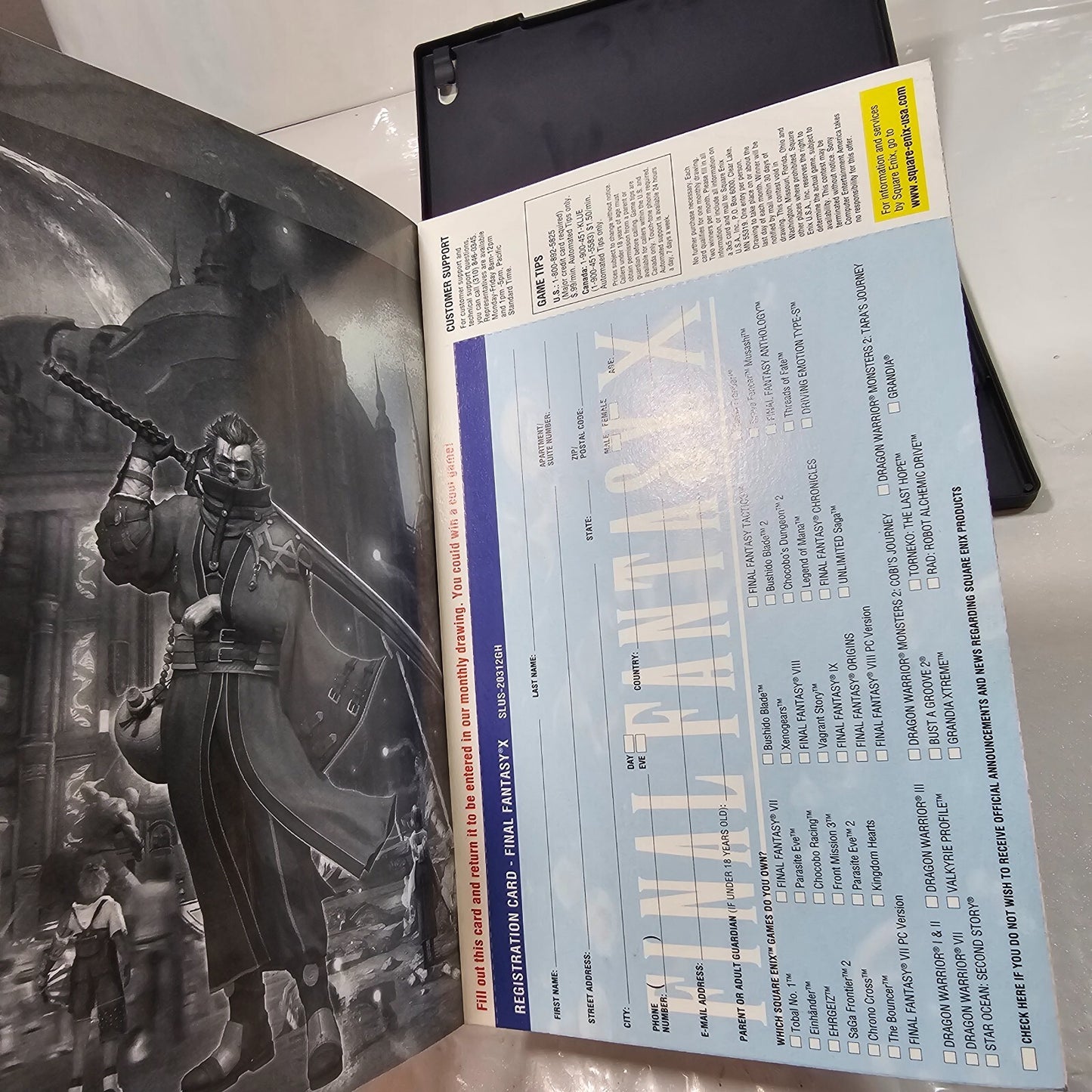 Final Fantasy X 10 Greatest Hits (Playstation 2, 2001) Game Case Manual Insert