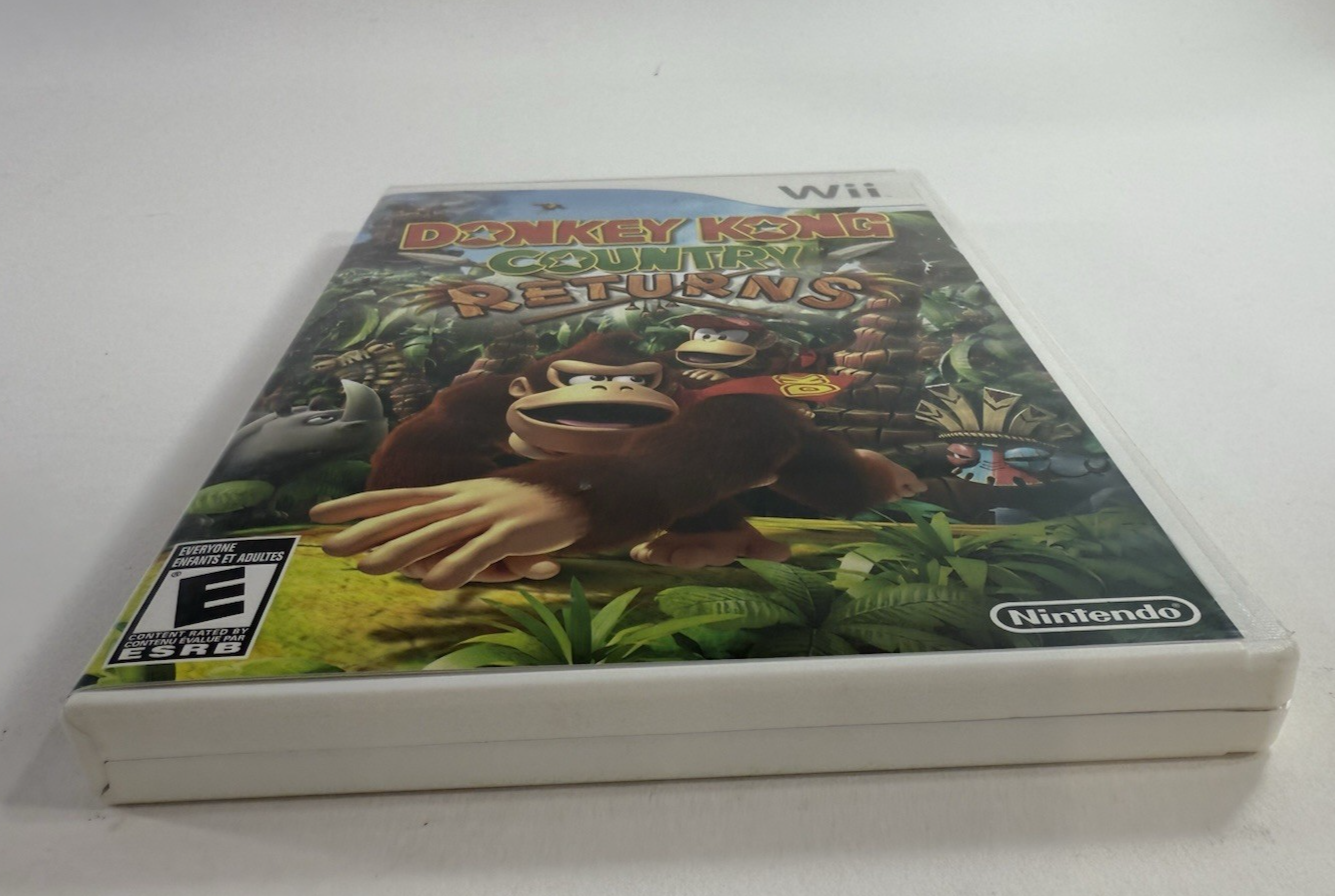 Donkey Kong Country Returns (Nintendo Wii, 2010) Game Case Manual - Tested