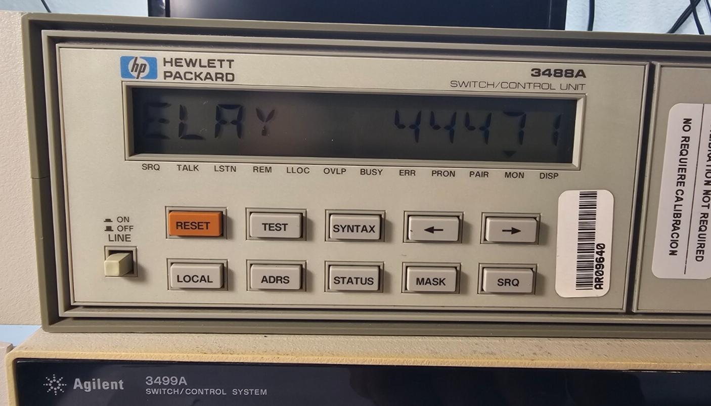 HP Agilent 44474A Digital Input/Output Switch Module - Tested and Working (1438)