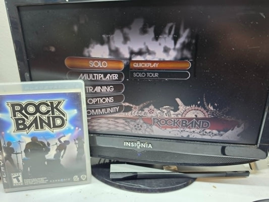 Rock Band (Sony PlayStation 3, 2007) Game, Case, and Manual - Tested and Working