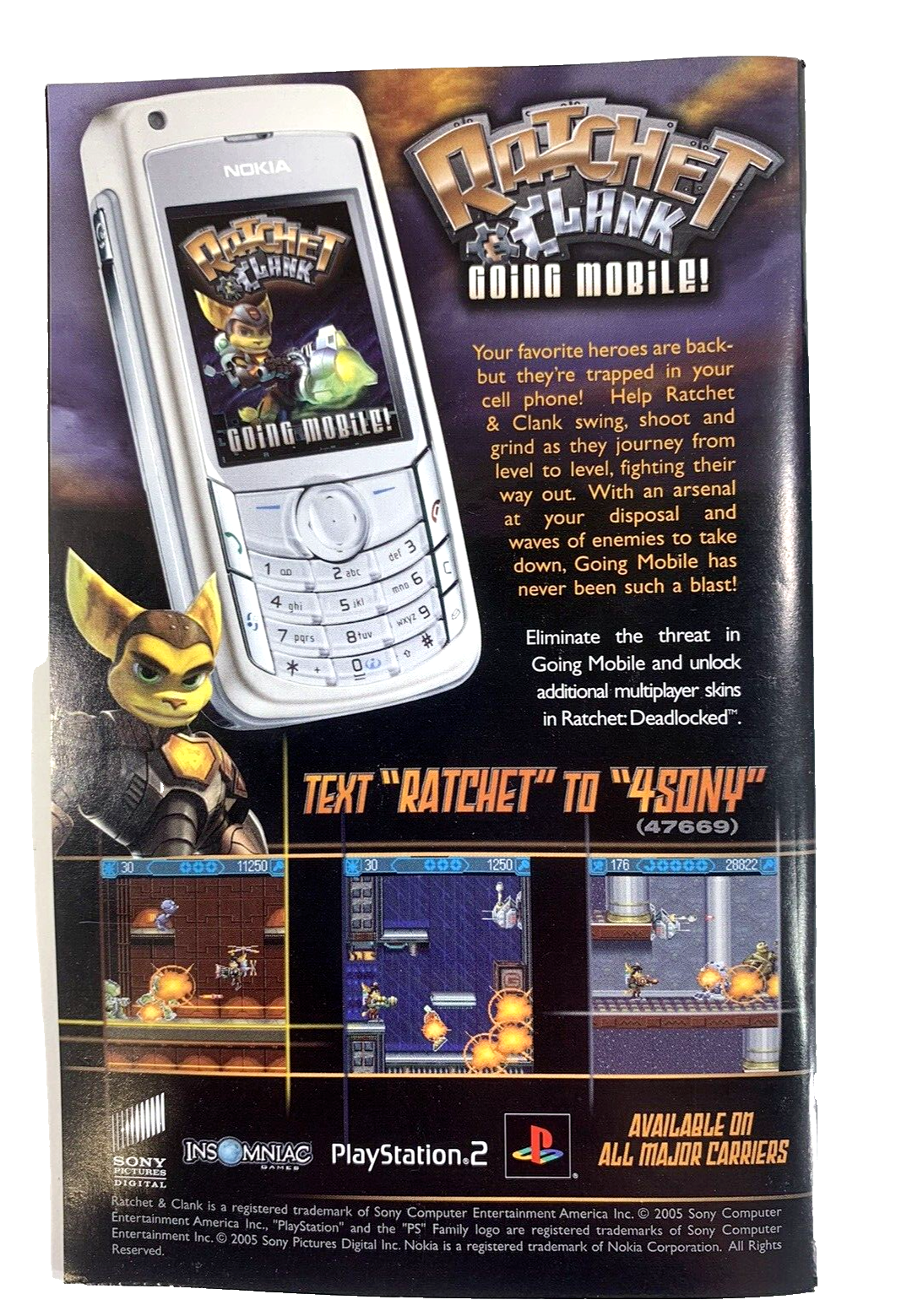 Ratchet: Deadlocked (Sony PlayStation 2, 2005) Game Case Manual - Tested