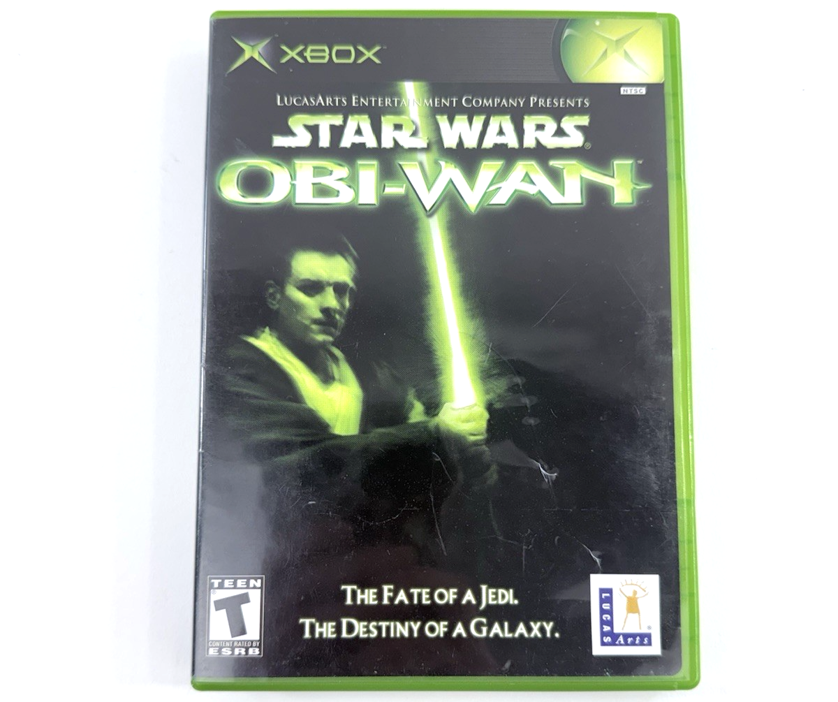 Star Wars: Obi-Wan (Microsoft Xbox, 2001) Game and Case - Tested