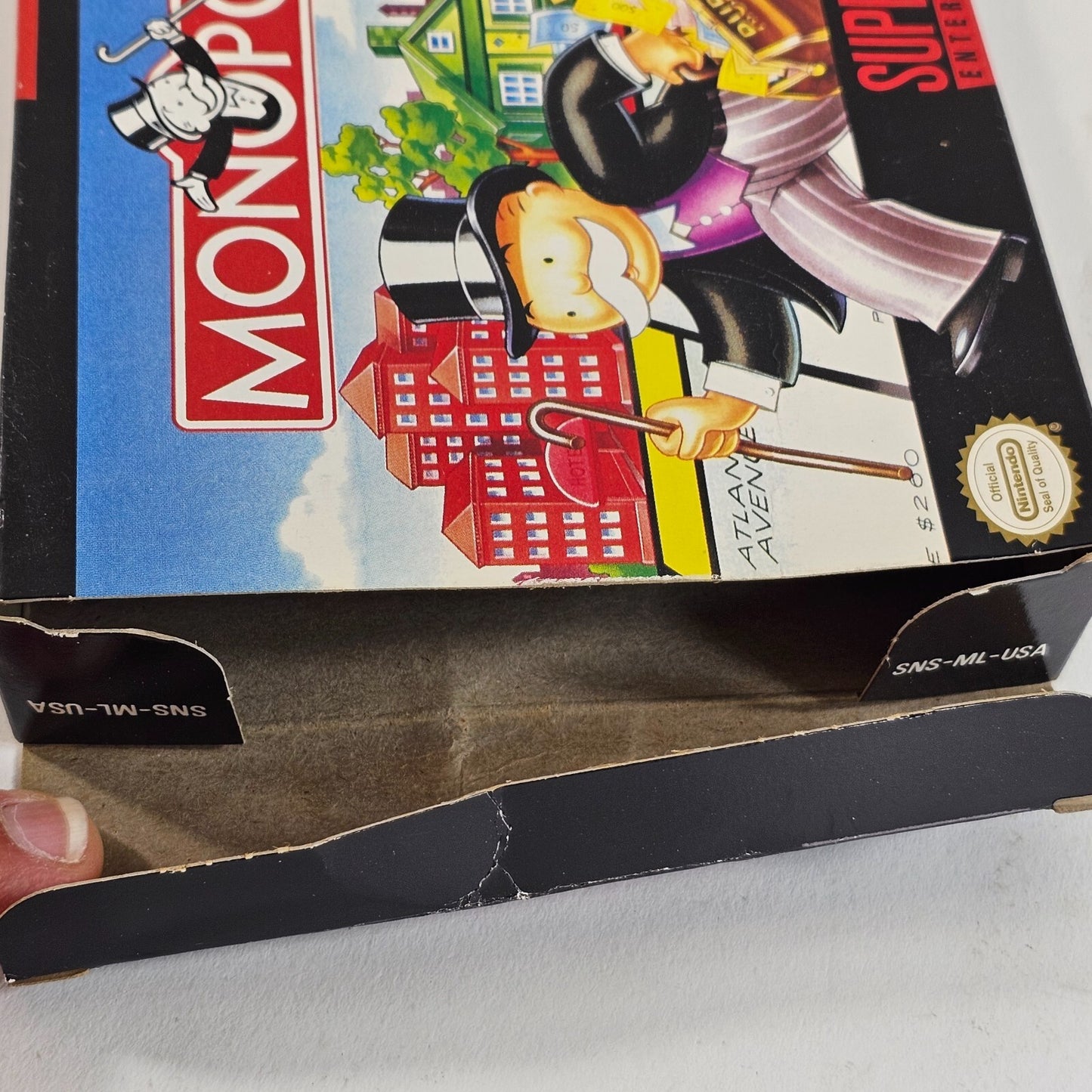 Monopoly (Super Nintendo | SNES, 1992) Box Manual and Insert