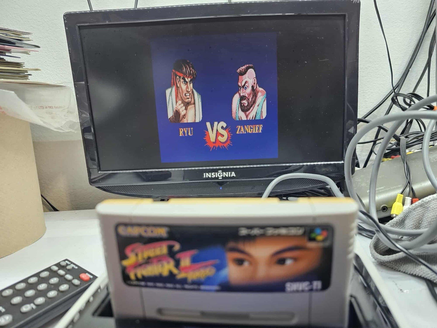 Street Fighter II: Turbo (Super Famicom, 1993) Game Cartridge - Tested