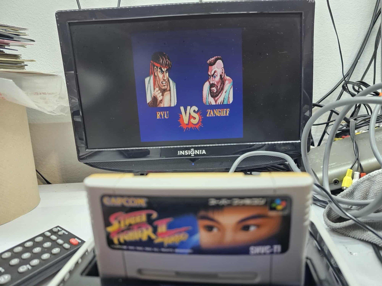 Street Fighter II: Turbo (Super Famicom, 1993) Game Cartridge - Tested