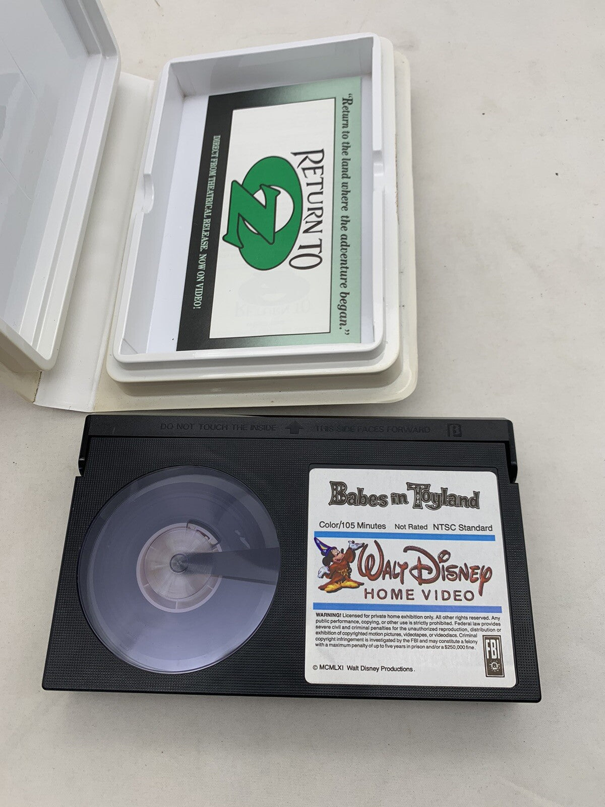 Babes in Toyland (Betamax, 1985) Walt Disney Clamshell Beta Tape