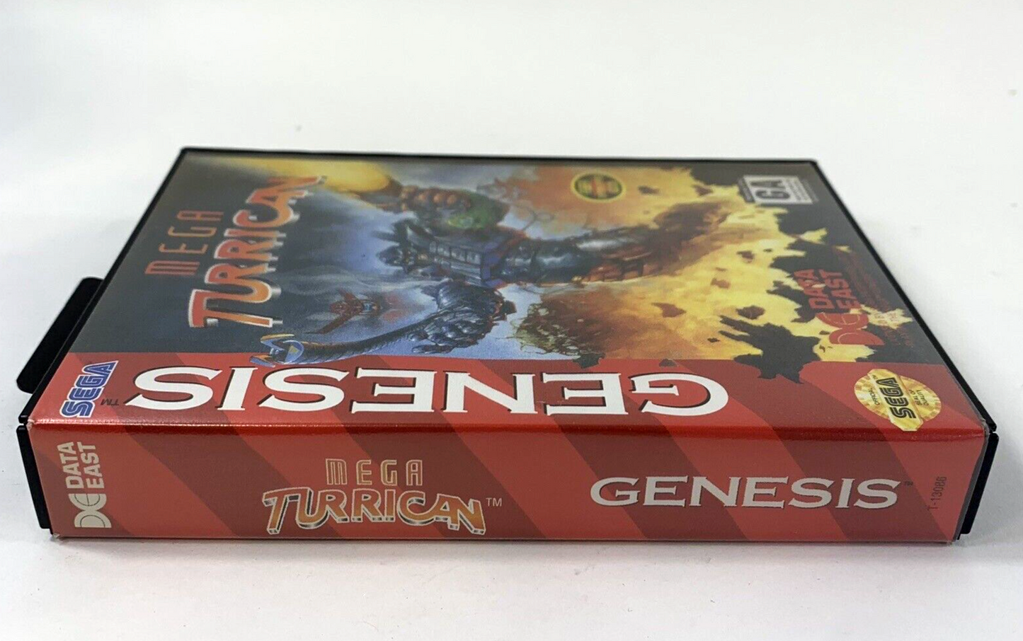 Mega Turrican (Sega Genesis, 1994) Game Case Manual Registration - Tested