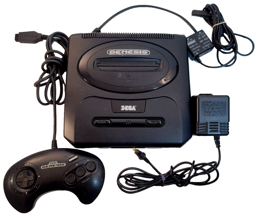 SEGA Genesis Model II Console MK-1631 with Original Controller & Cords - Tested
