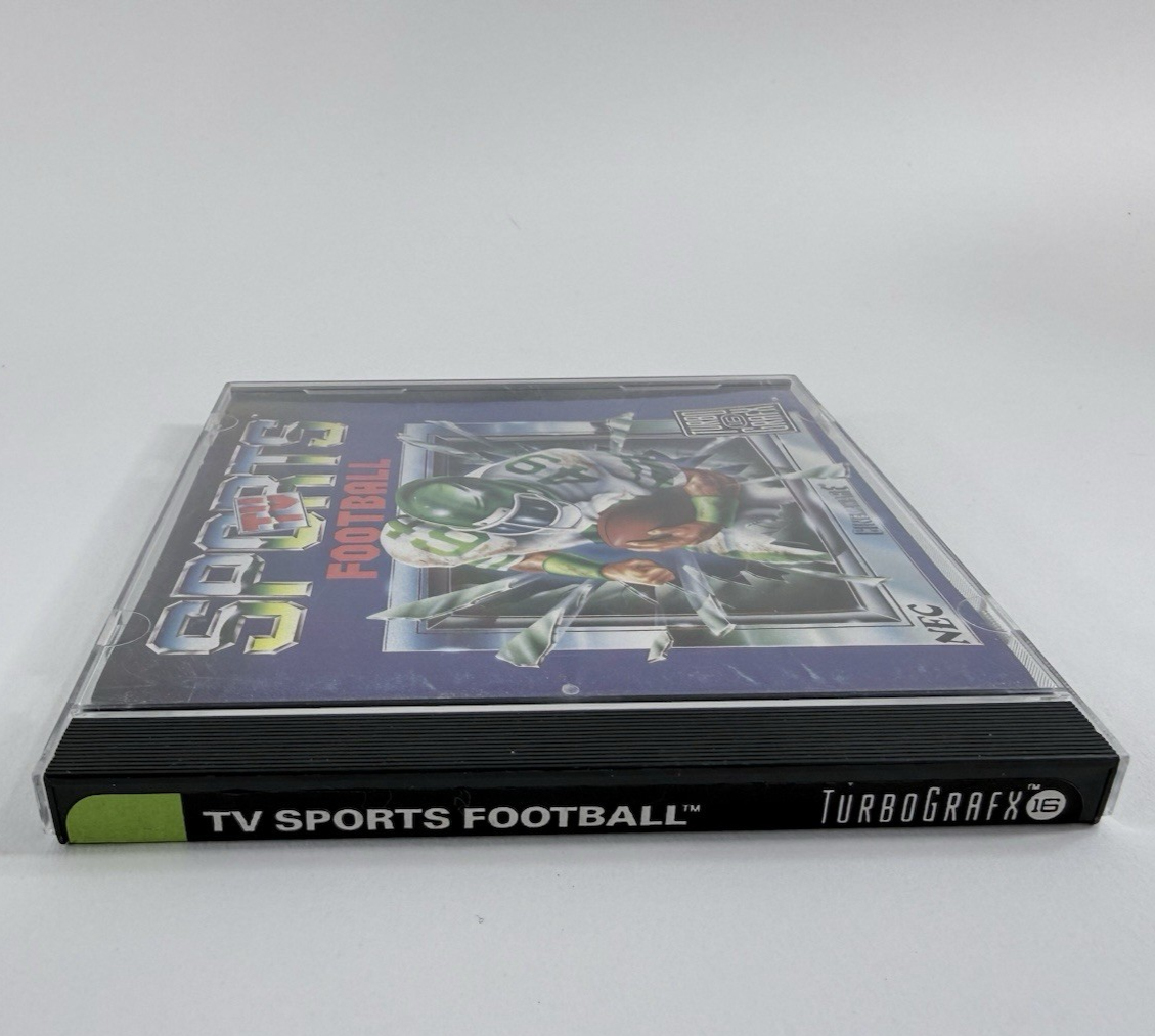 TV Sports Football (TurboGrafx-16, 1990) Game. Case, and Manual - Tested