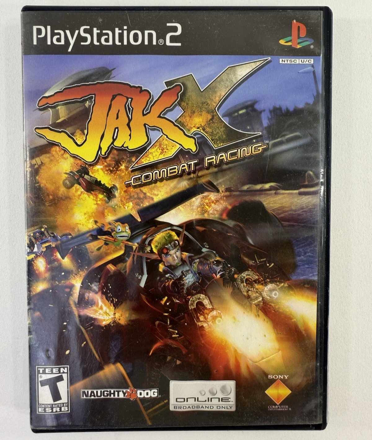Jak X: Combat Racing (PlayStation 2, 2006) Game and Case - Tested And Working