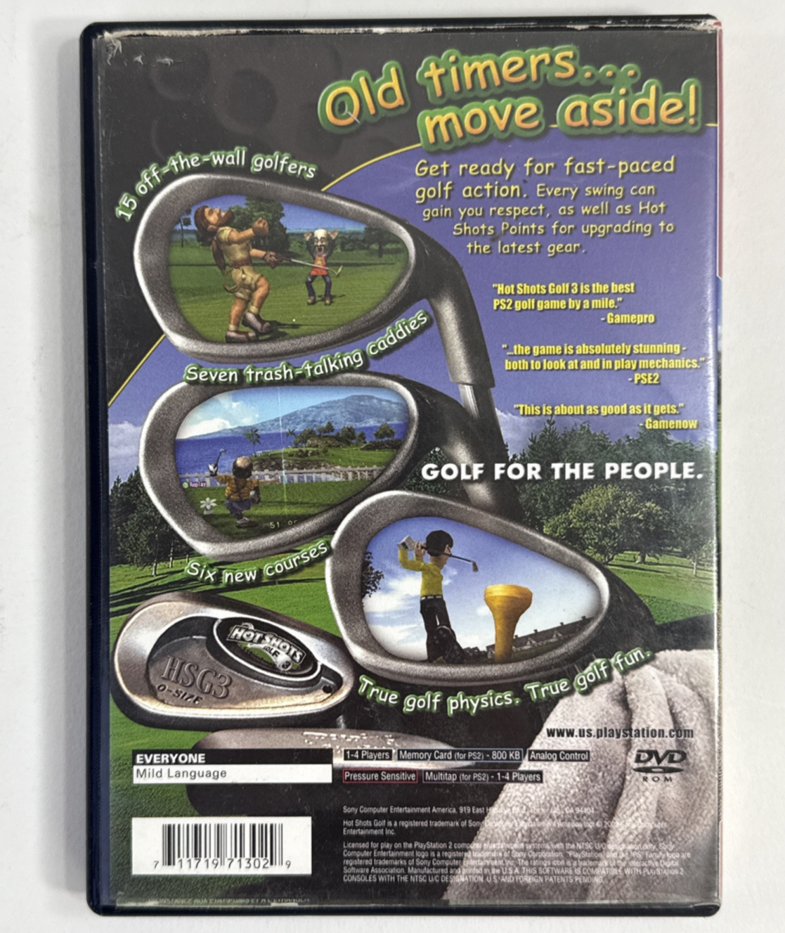 Hot Shots Golf 3 (PlayStation 2, 2003) Game Case Manual Registration - Tested