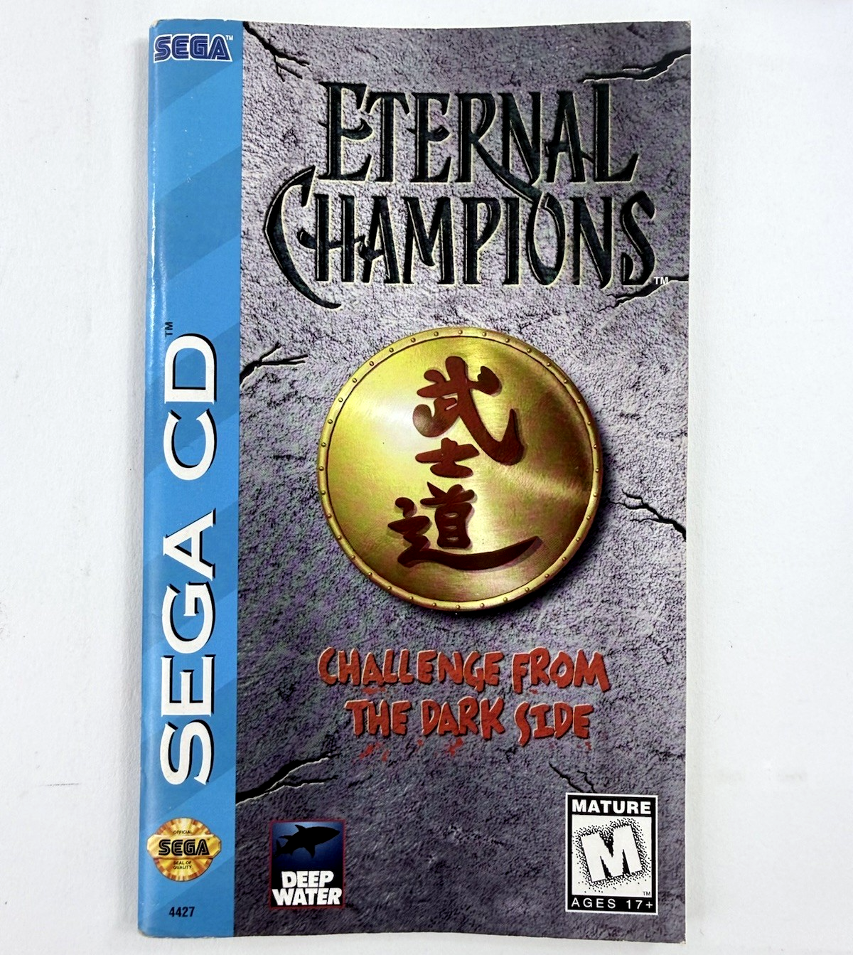 Eternal Champions (Sega CD, 1994) Cover Art , Manual, Registration - No Game