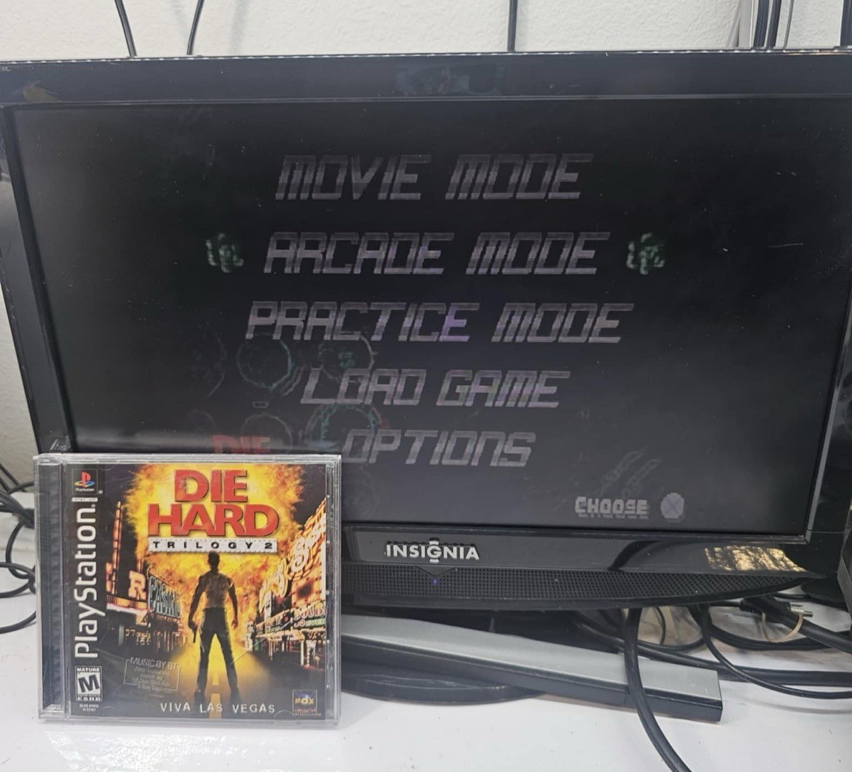 Die Hard Trilogy 2: Viva Las Vegas (PlayStation, 2000) Game Case Manual Reg.