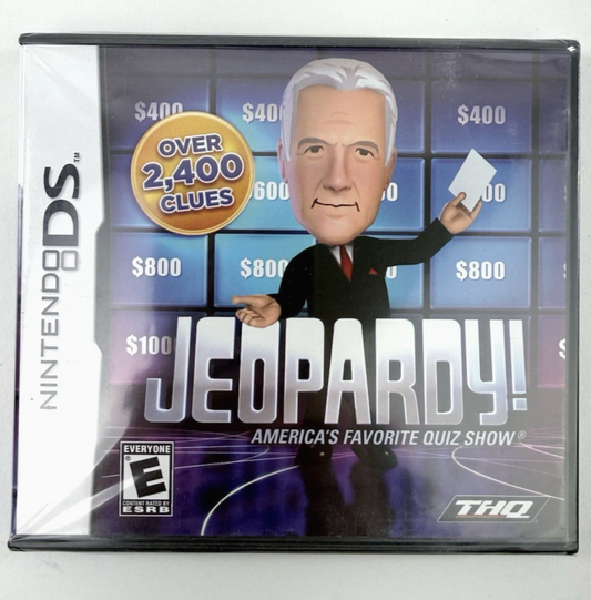 Jeopardy (Nintendo DS, 2010) New, Factory Sealed Alex Trebek Quiz Game