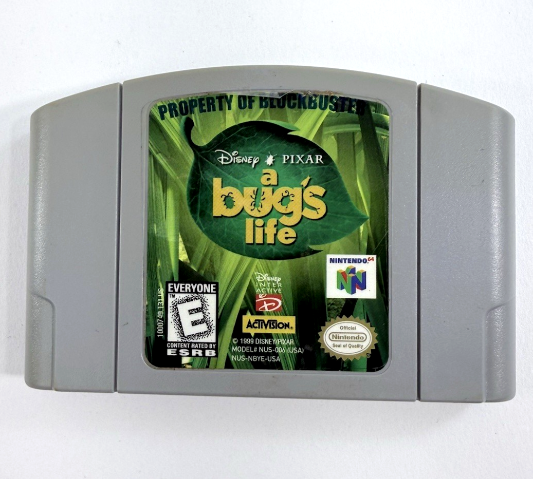 A Bug's Life (Nintendo 64, 1999) Game Cartridge - Tested and Working