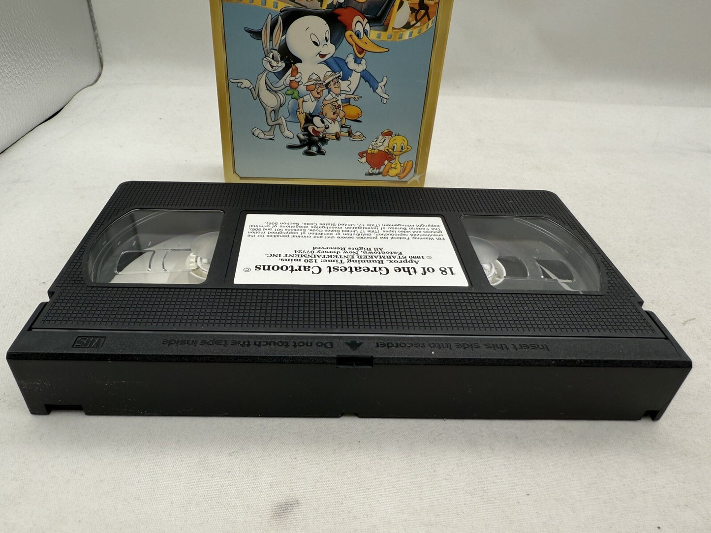 18 of the Greatest Cartoons (VHS, 1990) Tested and Working