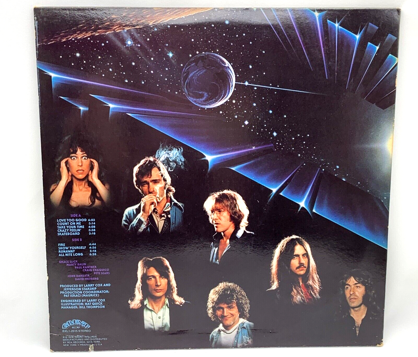 Jefferson Starship: Earth (Vinyl LP, 1978) BXL1-2515 - Tested and Working