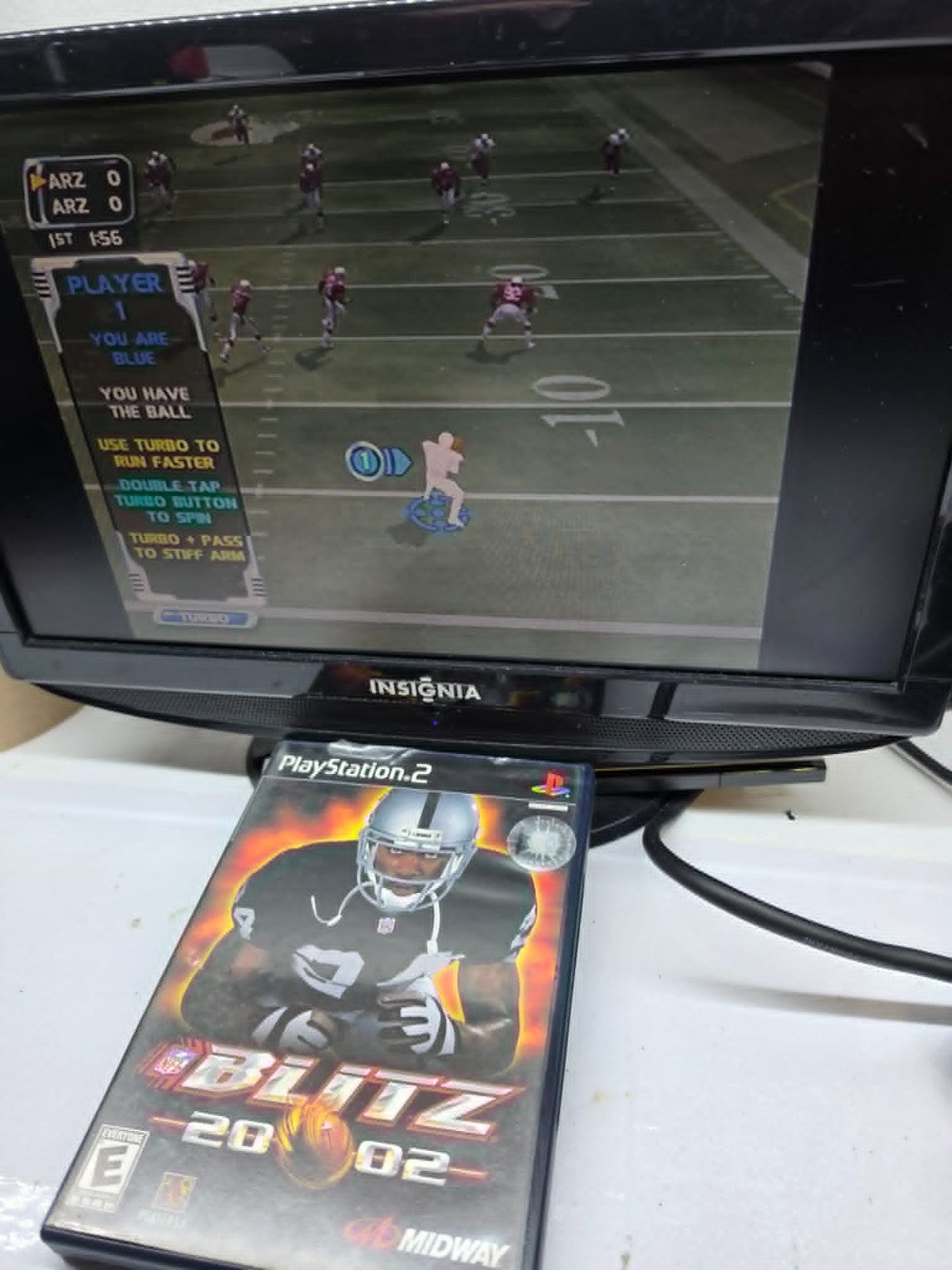 NFL Blitz 2002 (PlayStation 2, 2001) Game Case Manual Registration Card - Tested