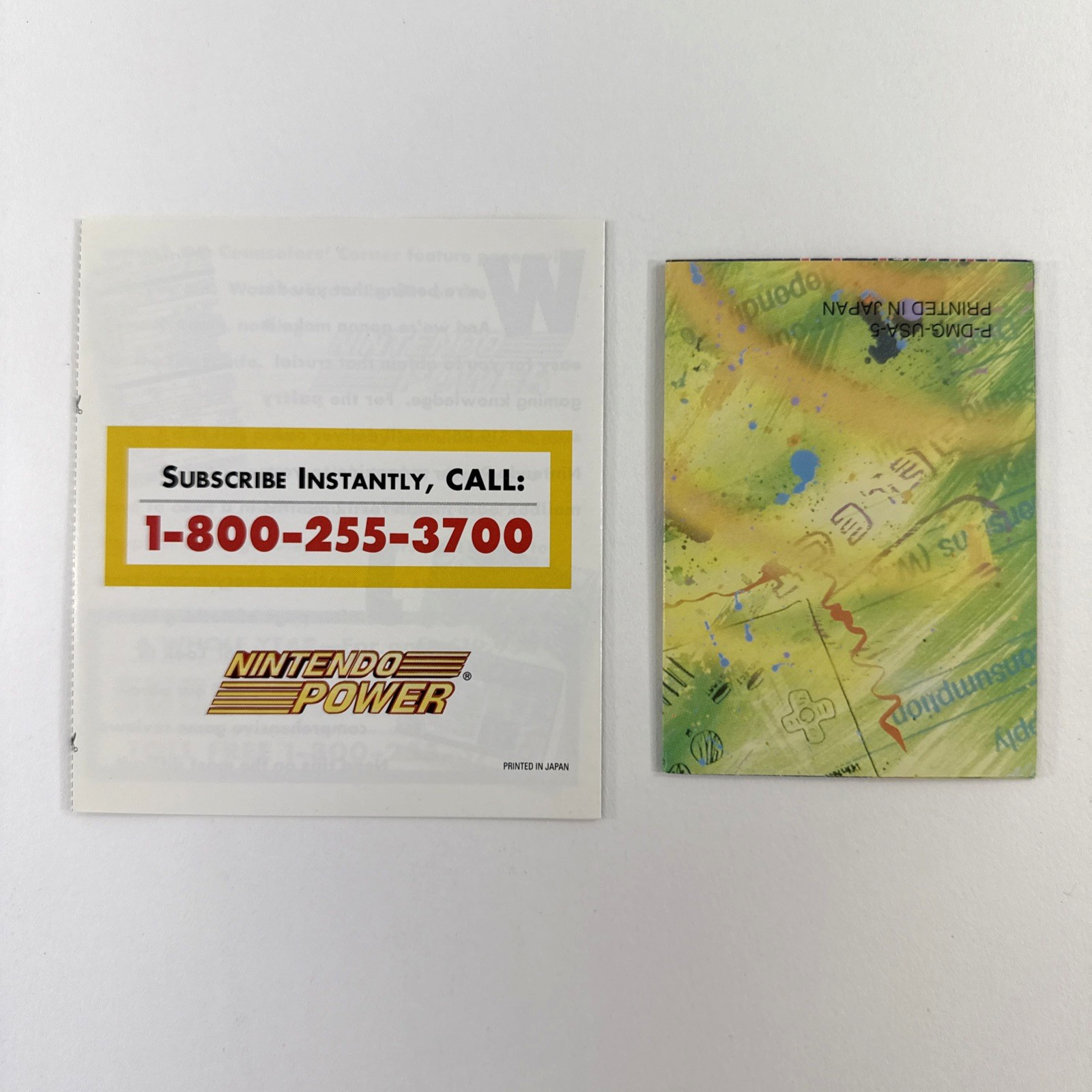 Tennis (Nintendo Gameboy, 1989) Game Box Manual Inserts - Tested and Working