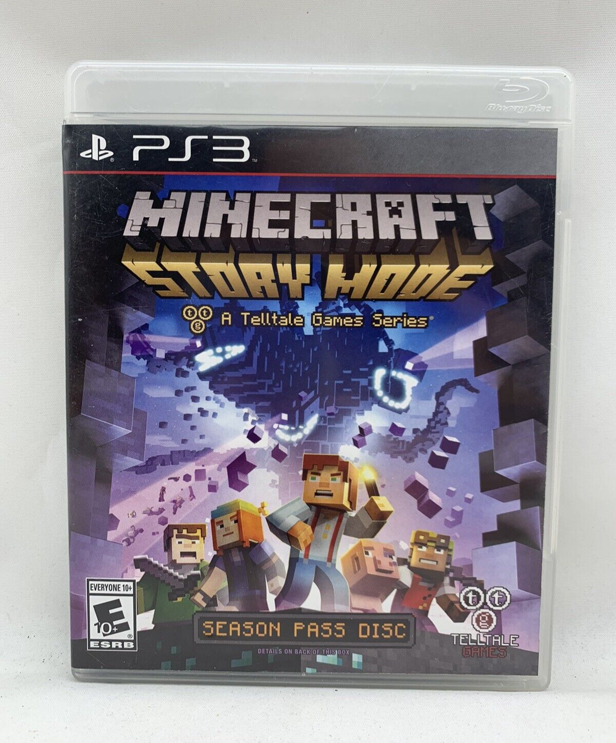 Minecraft: Story Mode Season Pass (PlayStation 3, 2015) Game Case Insert -Tested