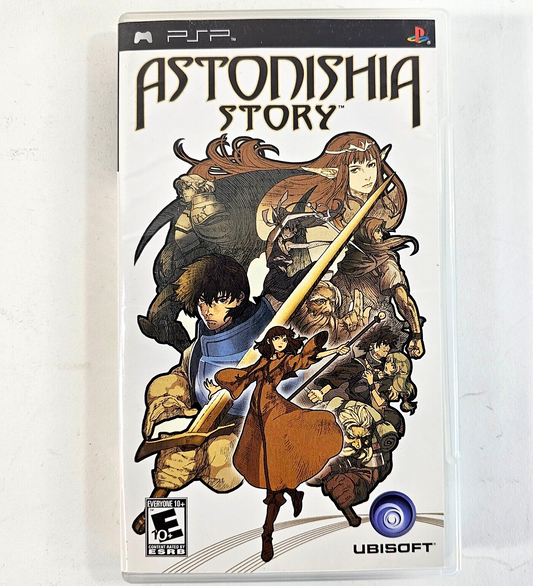Astonishia Story (Sony PSP, 2006) Game Case Manual - Tested and Working