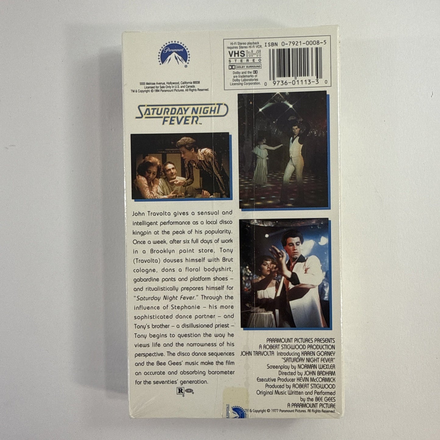Saturday Night Fever (VHS, 1994) New, Factory Sealed