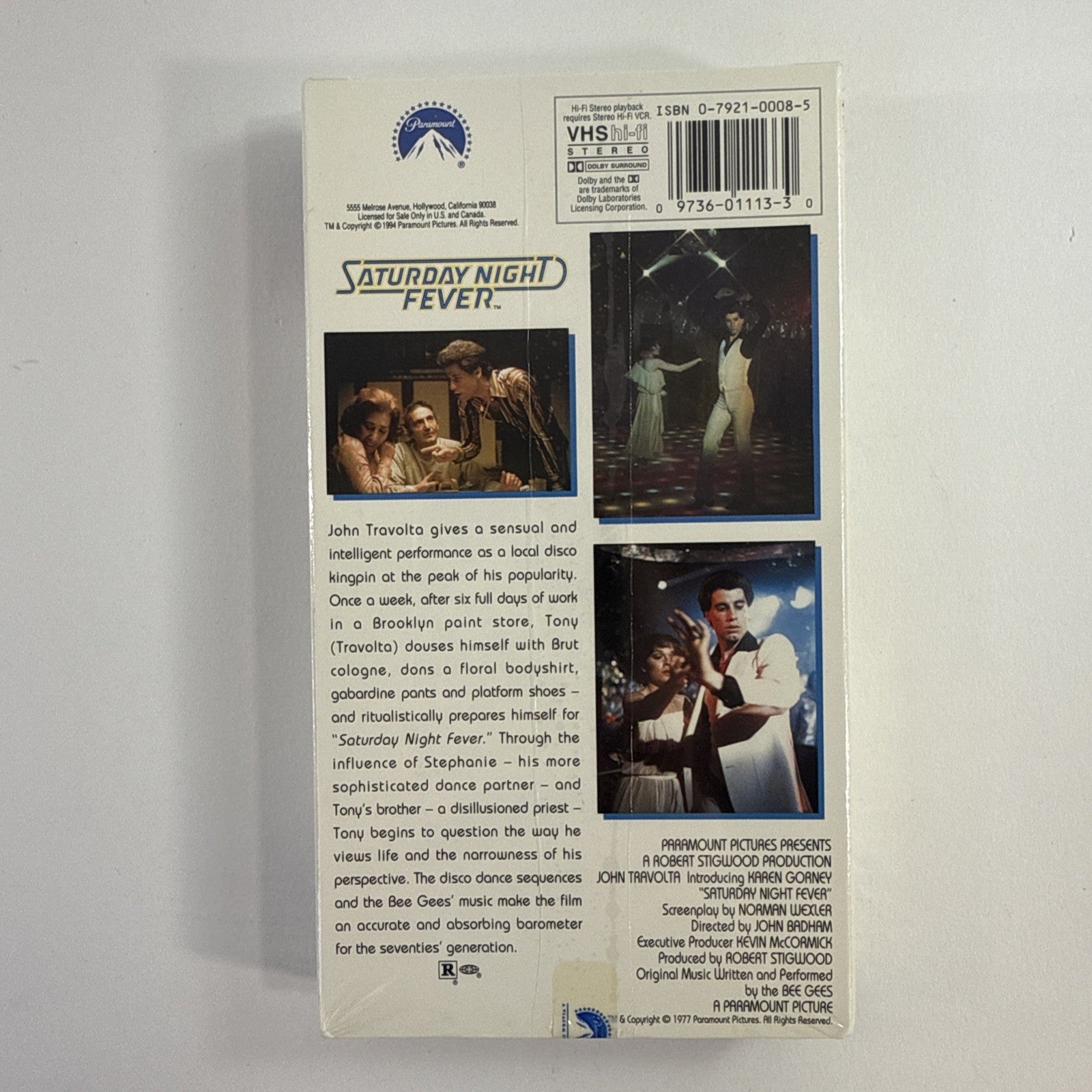 Saturday Night Fever (VHS, 1994) New, Factory Sealed