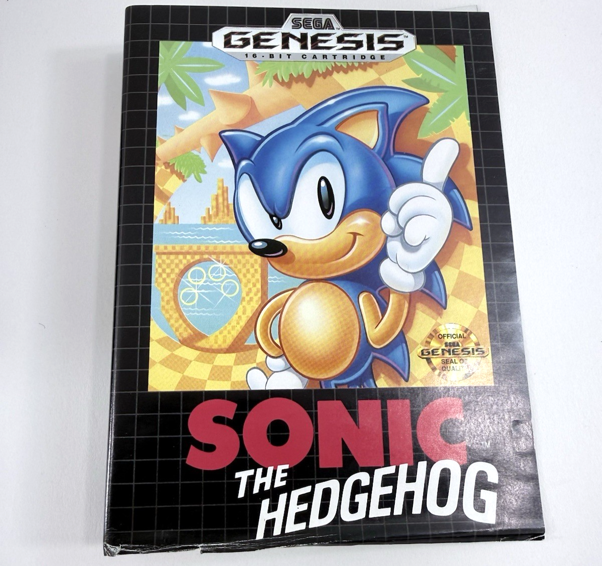 Sonic The Hedgehog (Sega Genesis, 1991) Original Retail Case & Manual - No Game