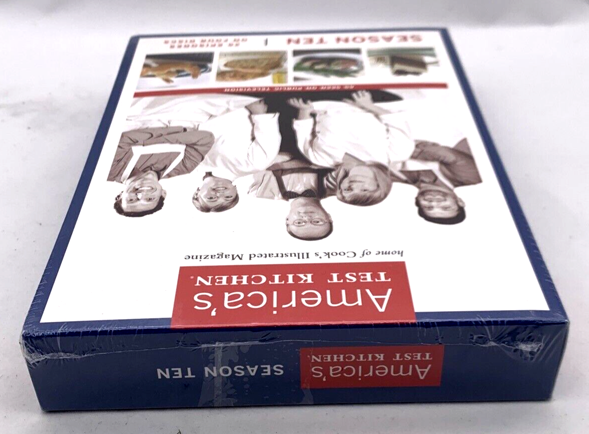 Americas Test Kitchen: Season Ten (DVD, 2010, 4-Disc Set) - Factory Sealed