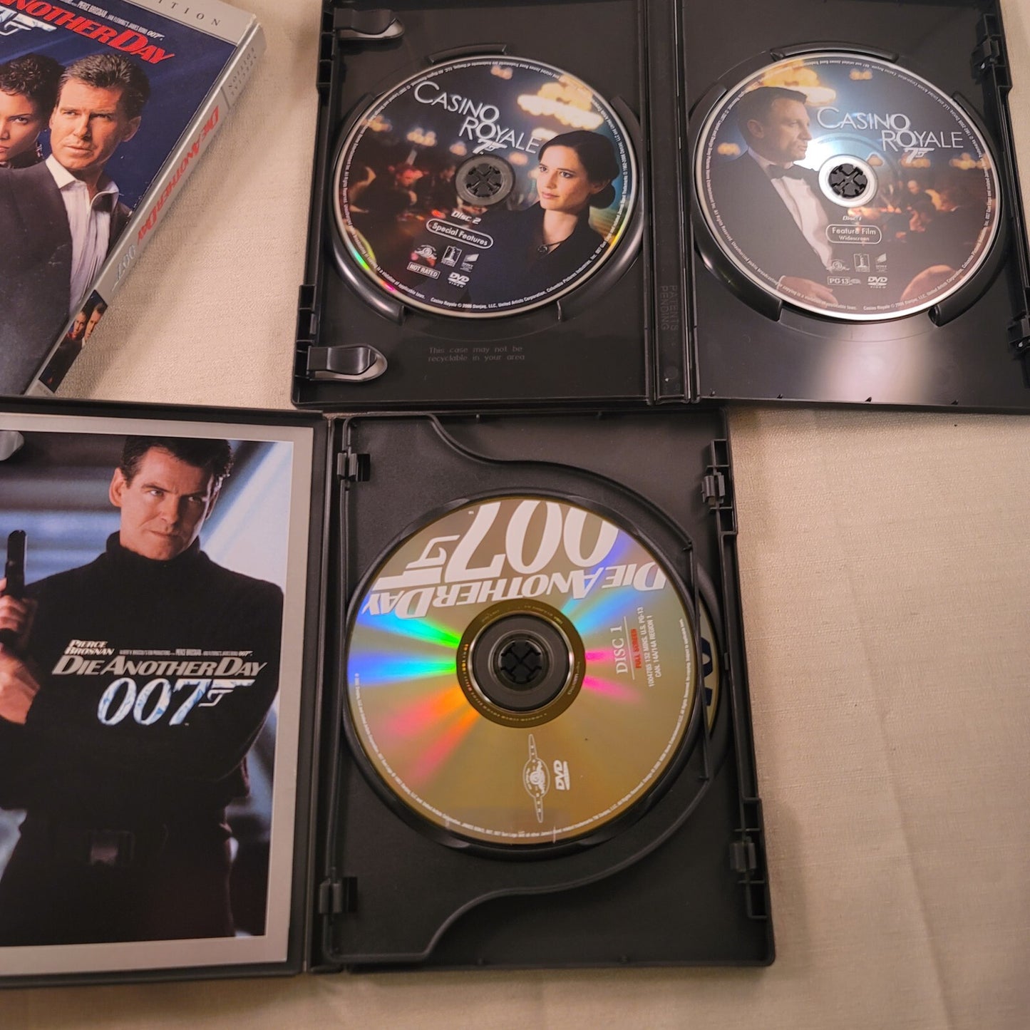 Casino Royale (Two-Disc Widescreen Edition DVD) and Die Another Day 007 Lot
