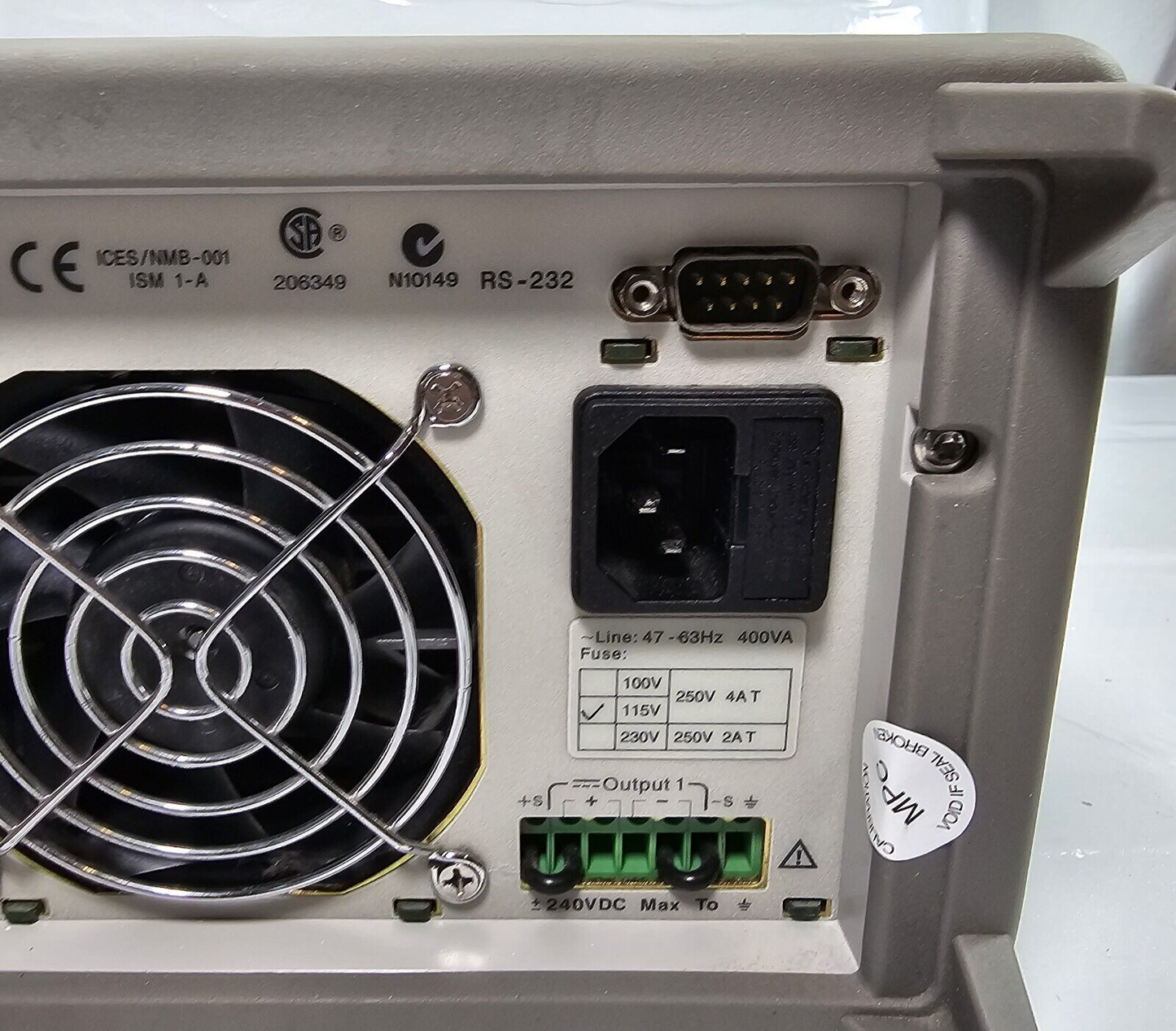 Agilent E3648A Dual Output DC Power Supply 0-8V,5A/0-20V,2.5A - Tested - 4386