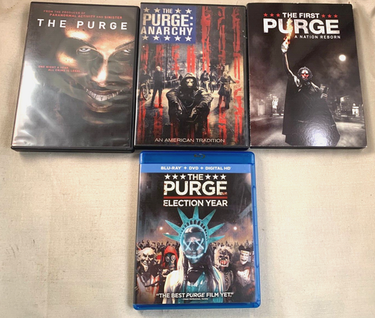 The Purge (Purge Film bundle) Anarchy, Election Year, The First Purge - Tested