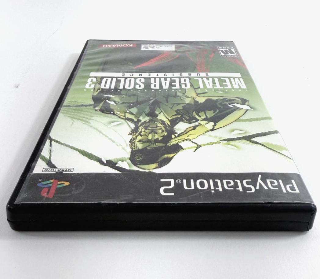 Metal Gear Solid 3: Subsistence (PlayStation 2, 2006) Game Discs & Case - Tested