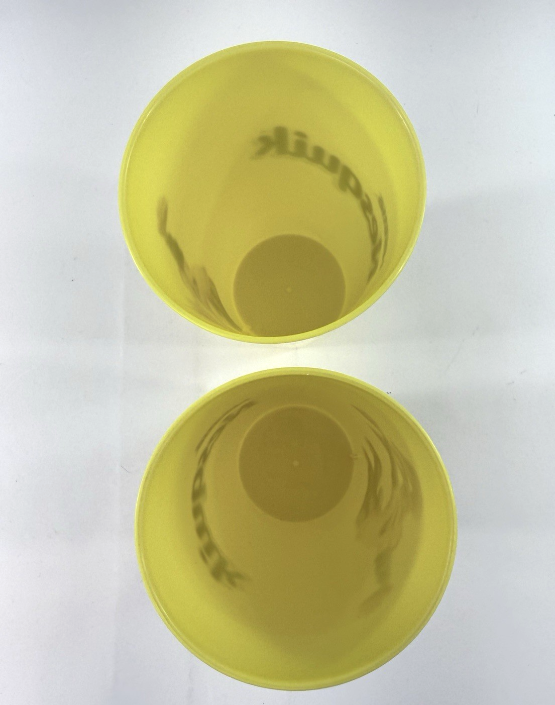 Nestle Nesquik Quicky Bunny 6.5” Collectible Yellow Cup Set (2) - Handwash Only