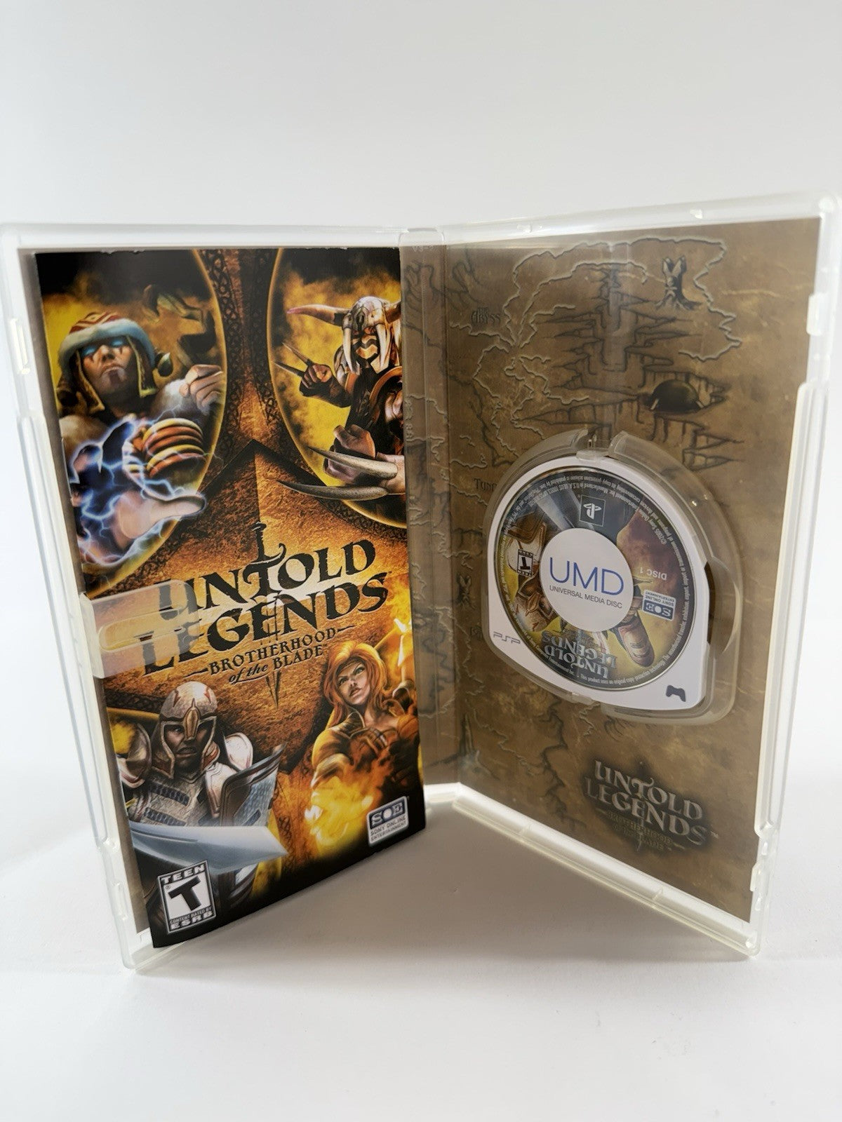 Untold Legends: The Warrior's Code (Sony PSP, 2006) Game Case Manual - Tested