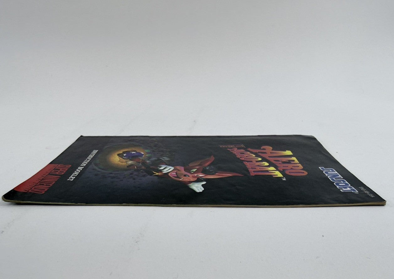 Aero The Acro-Bat 1993 Instruction Booklet for Super Nintendo SNS-XB-USA
