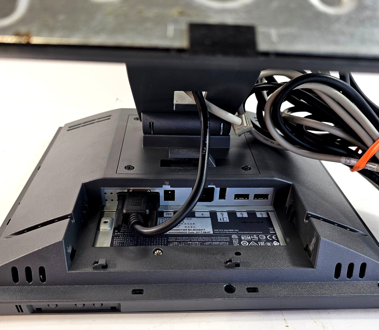 Toshiba IBM 3AA00927400 POS 12" Touchscreen Monitor Display 4820 2LG - Tested