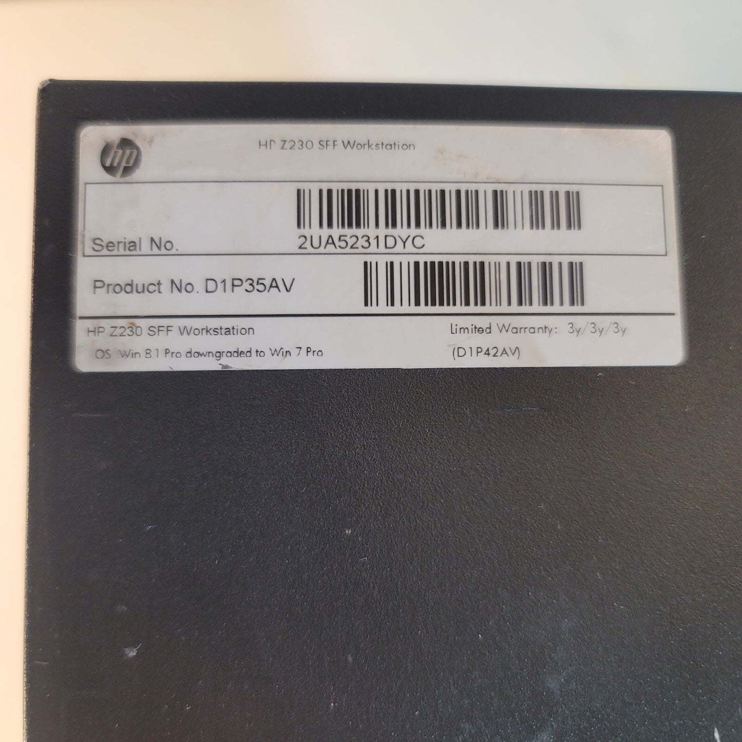 HP Z230 Tower Workstation Intel Core i5-4590 3.30GHz 8GB RAM