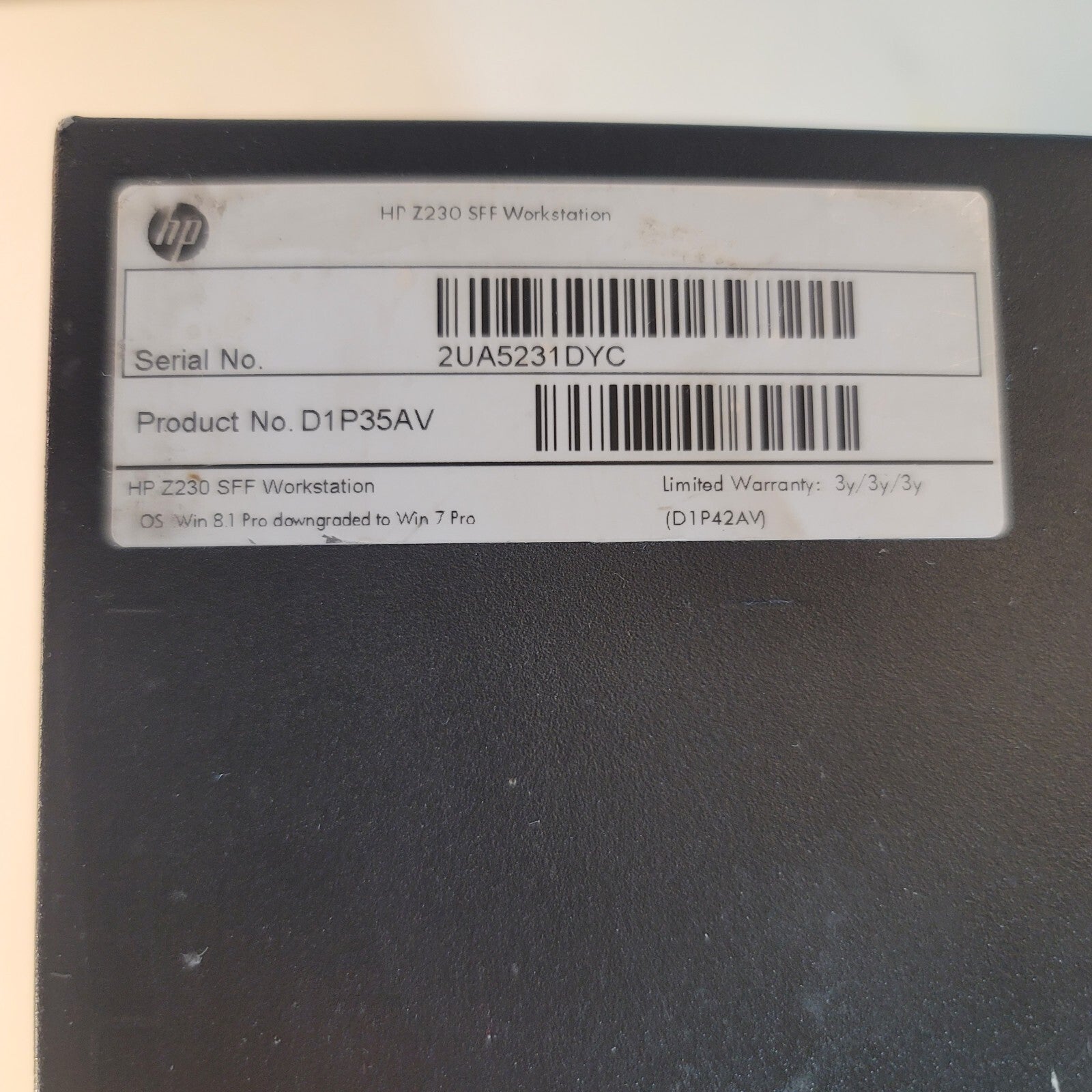 HP Z230 Tower Workstation Intel Core i5-4590 3.30GHz 8GB RAM