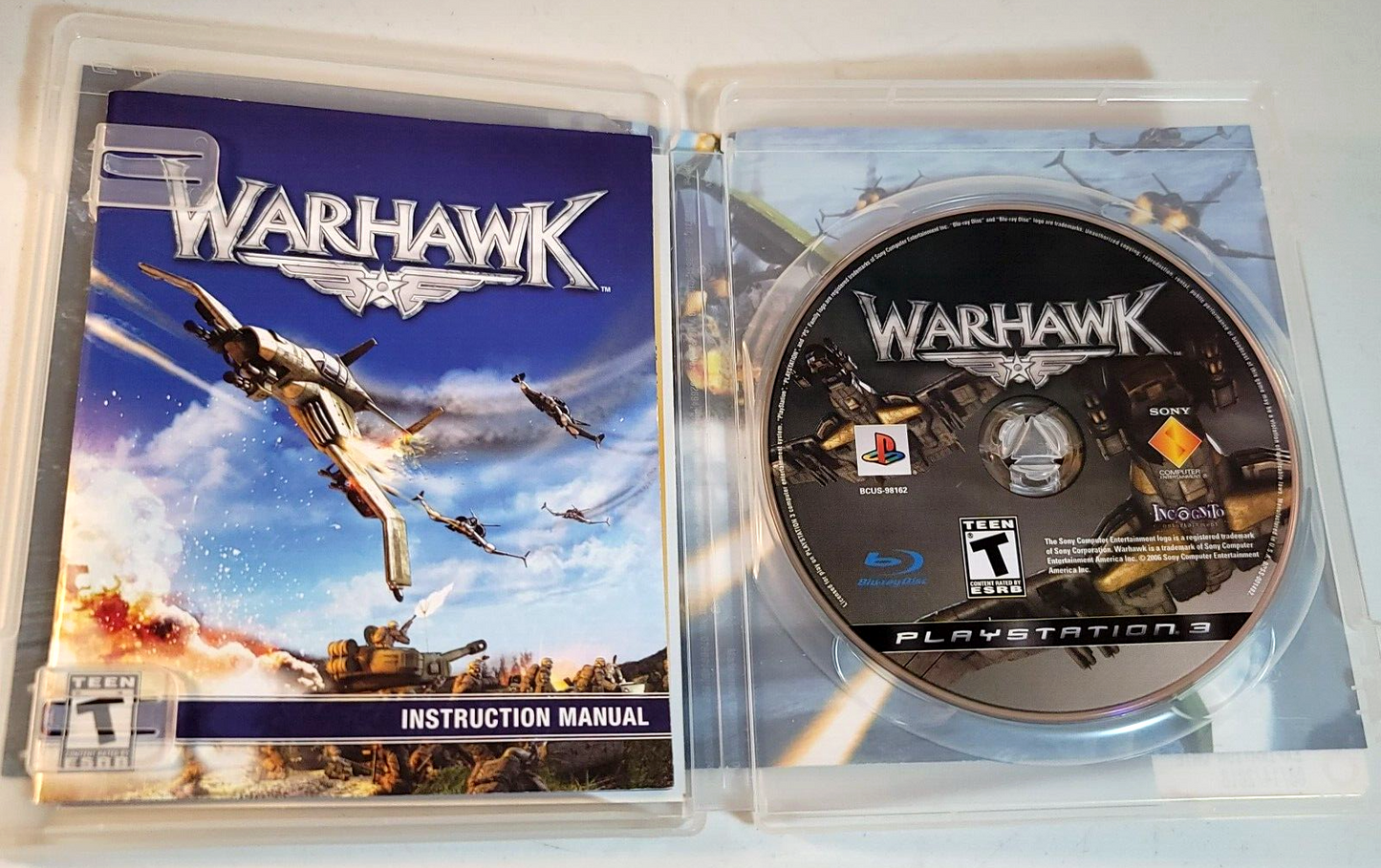 Warhawk (Sony PlayStation 3, 2007) Game Case Manual CIB