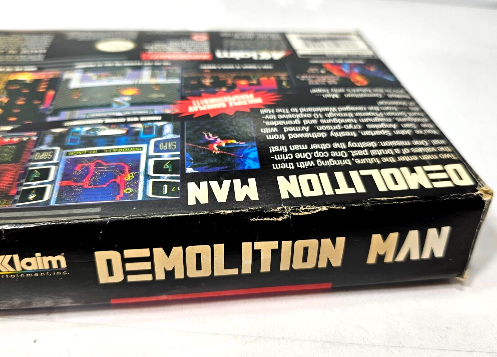 Demolition Man (Nintendo SNES, 1995) Game Box Manual Inserts Poster Registration