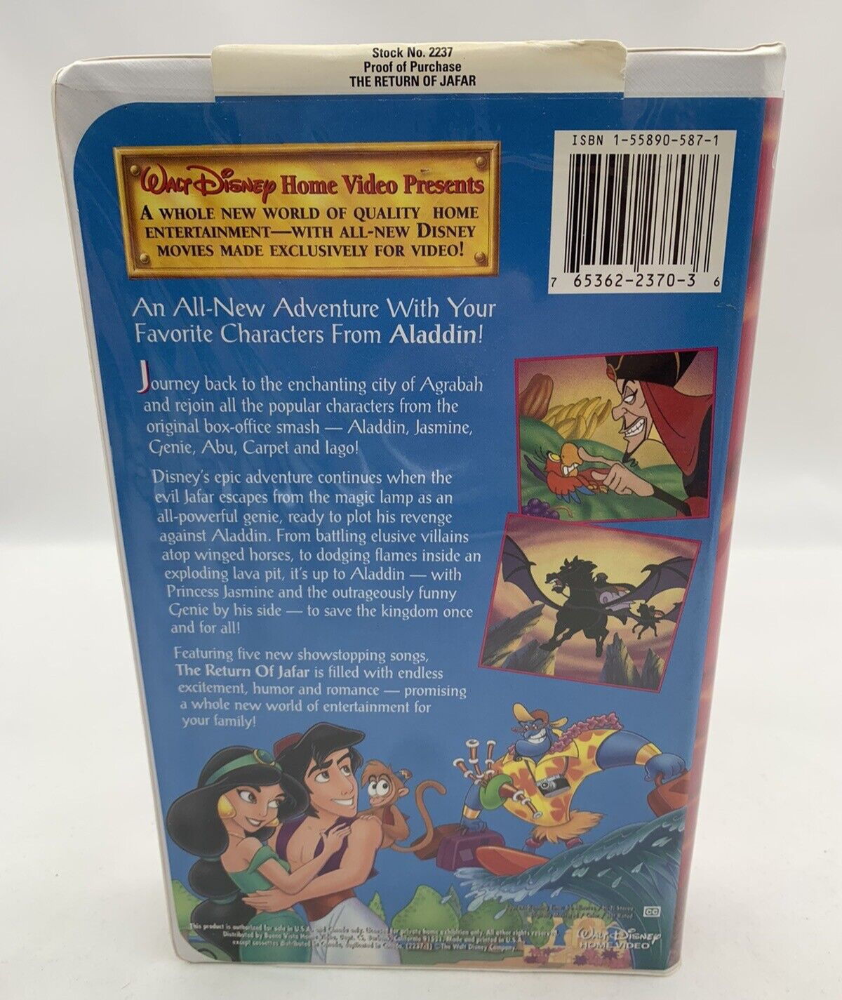 Aladdin (Disney VHS Trilogy) The Return of Jafar and The King of Thieves