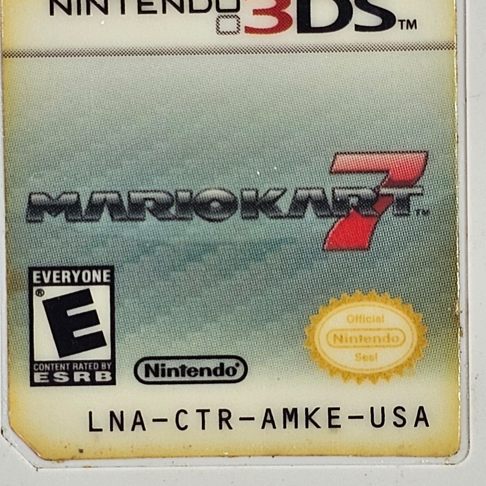 Mario Kart 7 (Nintendo 3DS, 2011) Game Case Manual Inserts - Tested and Working
