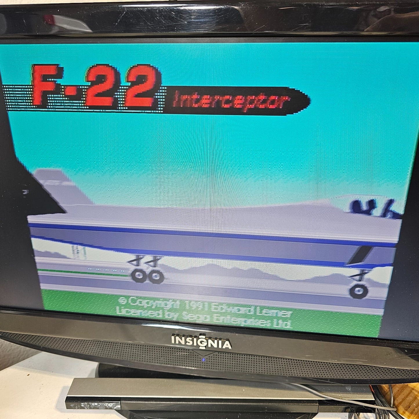 F22 Interceptor (Sega Genesis, 1991) Game and Manual - Tested and Working