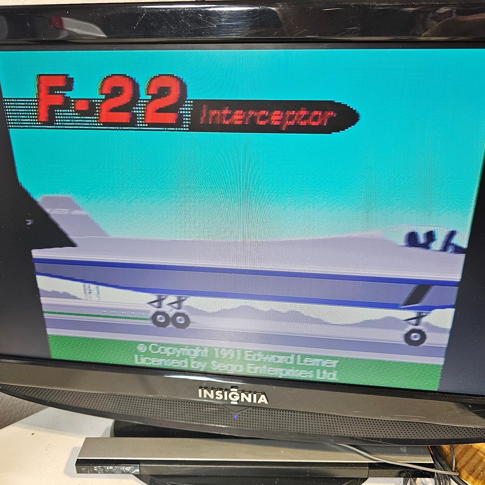 F22 Interceptor (Sega Genesis, 1991) Game and Manual - Tested and Working