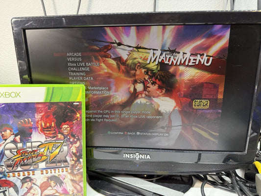 Super Street Fighter IV: Arcade Edition (Xbox 360, 2011) Game Case Manual