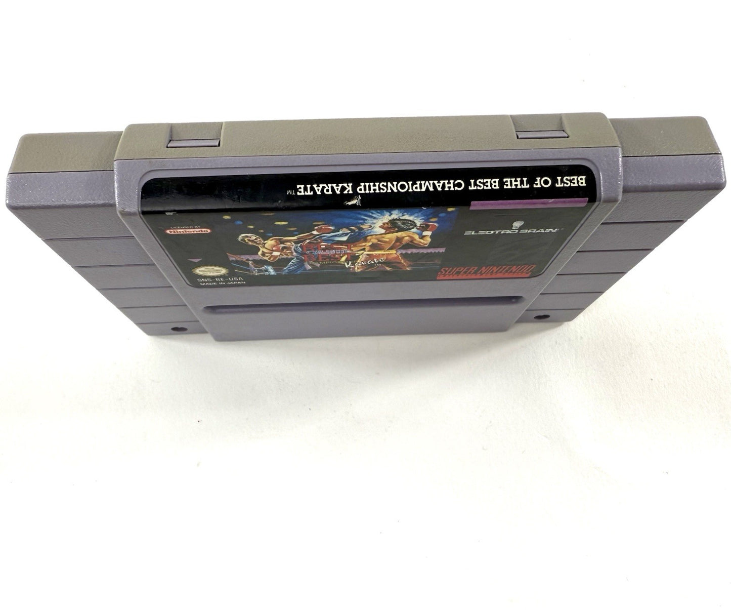 Best of the Best: Championship Karate (Super Nintendo, 1992) Game Cartridge